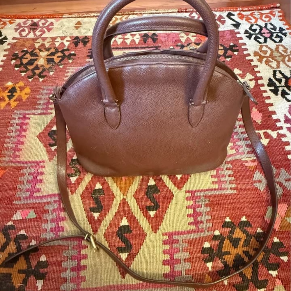 Vintage Brown Coach Shoulder Bag (Leather)